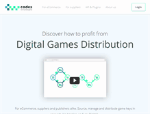 Tablet Screenshot of codeswholesale.com